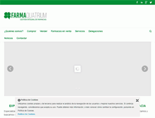 Tablet Screenshot of farmaquatrium.es